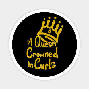 Queen Crowned in Curls Magnet